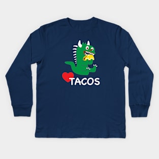 Lil Hodag - Taco Muncher Children's Character Kids Long Sleeve T-Shirt